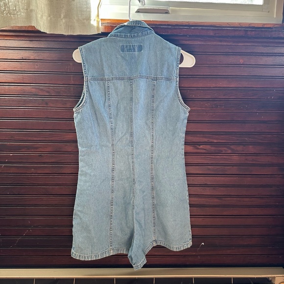 No Boundaries Denim Romper - Picture 4 of 4